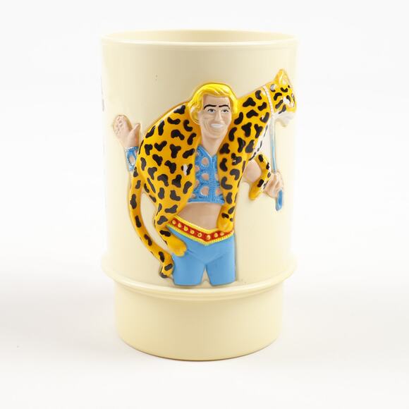 Vtg 1989 Ringling Barnum Circus Gunther Gebel Williams Farewell Tour Plastic Mug - Picture 3 of 9